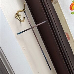 Silvertone Religious Cross Wall Decor